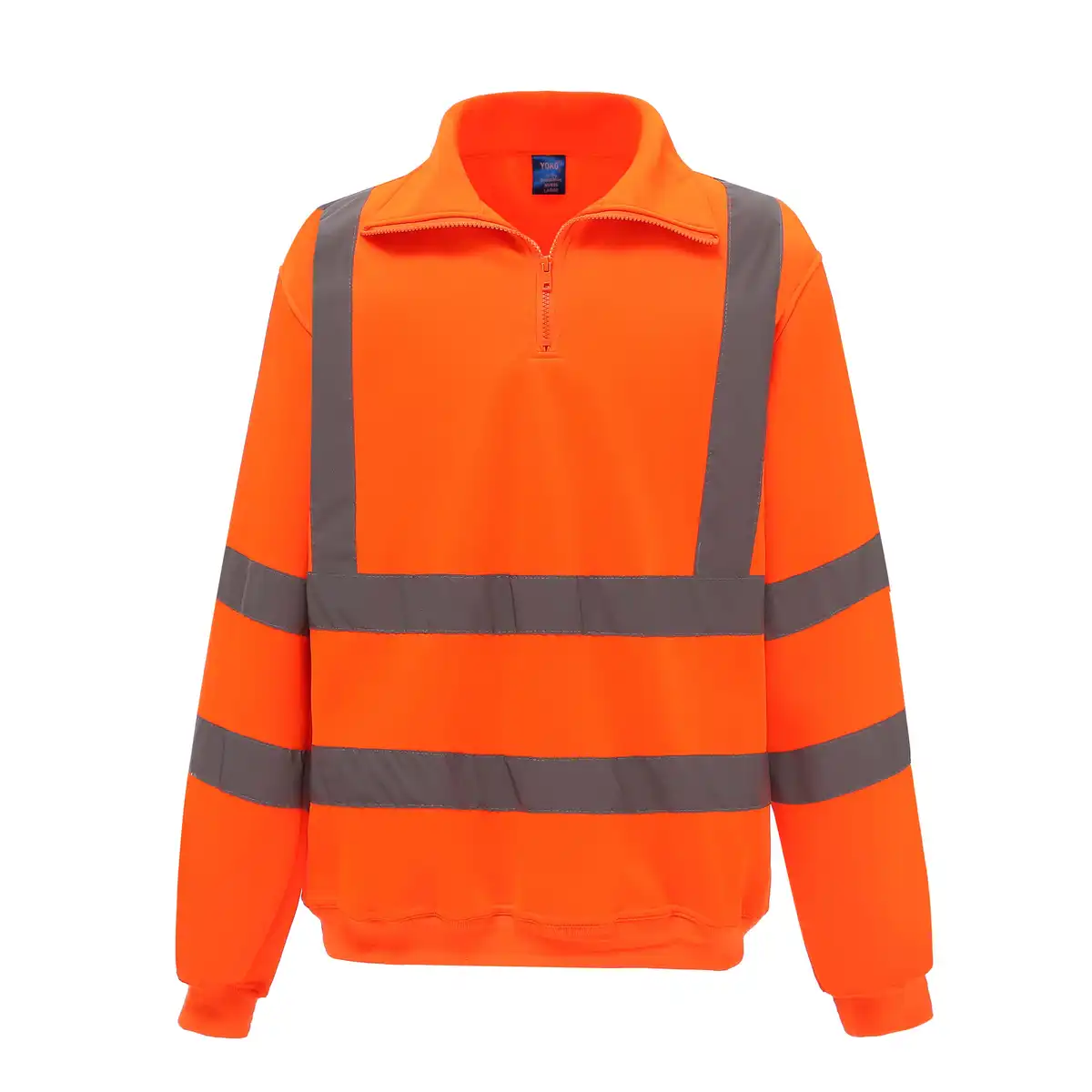 Produkt billede: YKK06 - Hi-Vis 1/4 Sweatshirt Zip