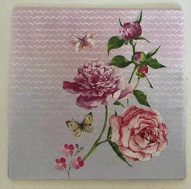 Blomster serviet - S.B.293
