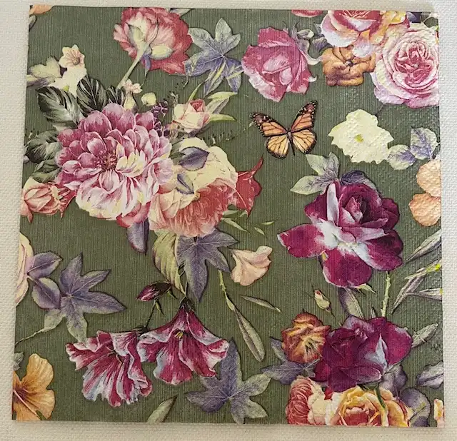 Blomster serviet - S.B.296