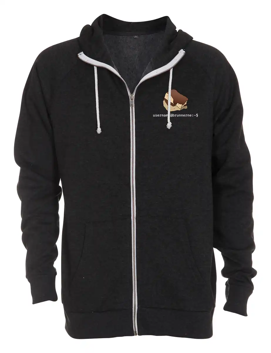 Brunnerne Merch (Hoodie m. zip)