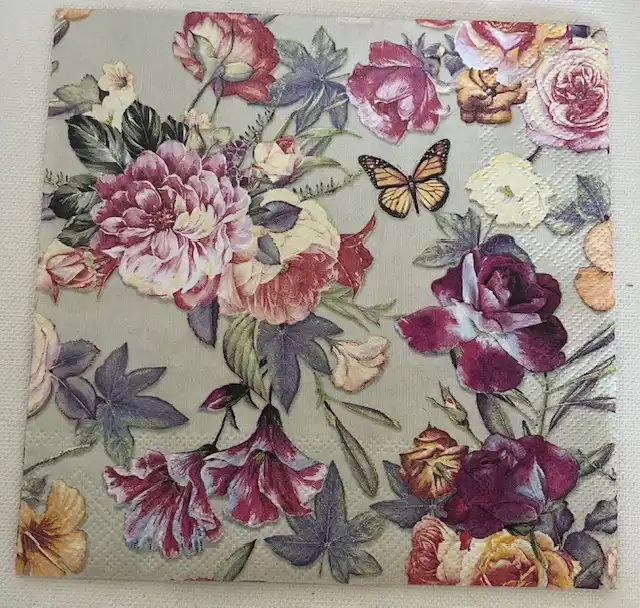Blomster serviet - S.B.295