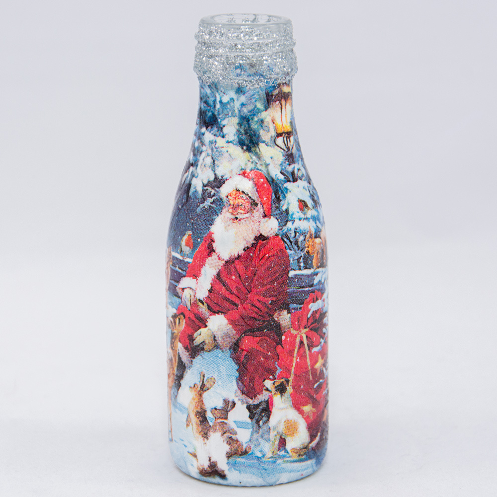 Flødeflaske med julemotiv 4