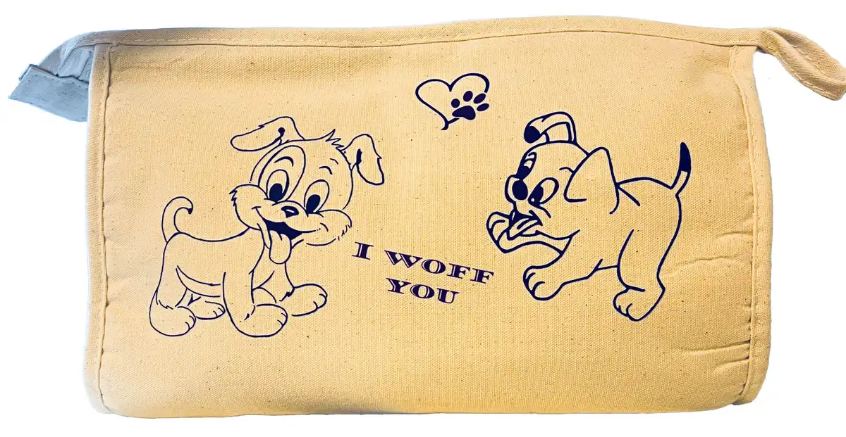 Toilettaske - I Woff You