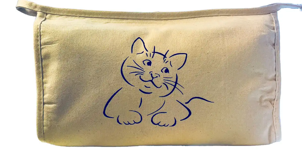 Toilettaske - Katte streg tegning