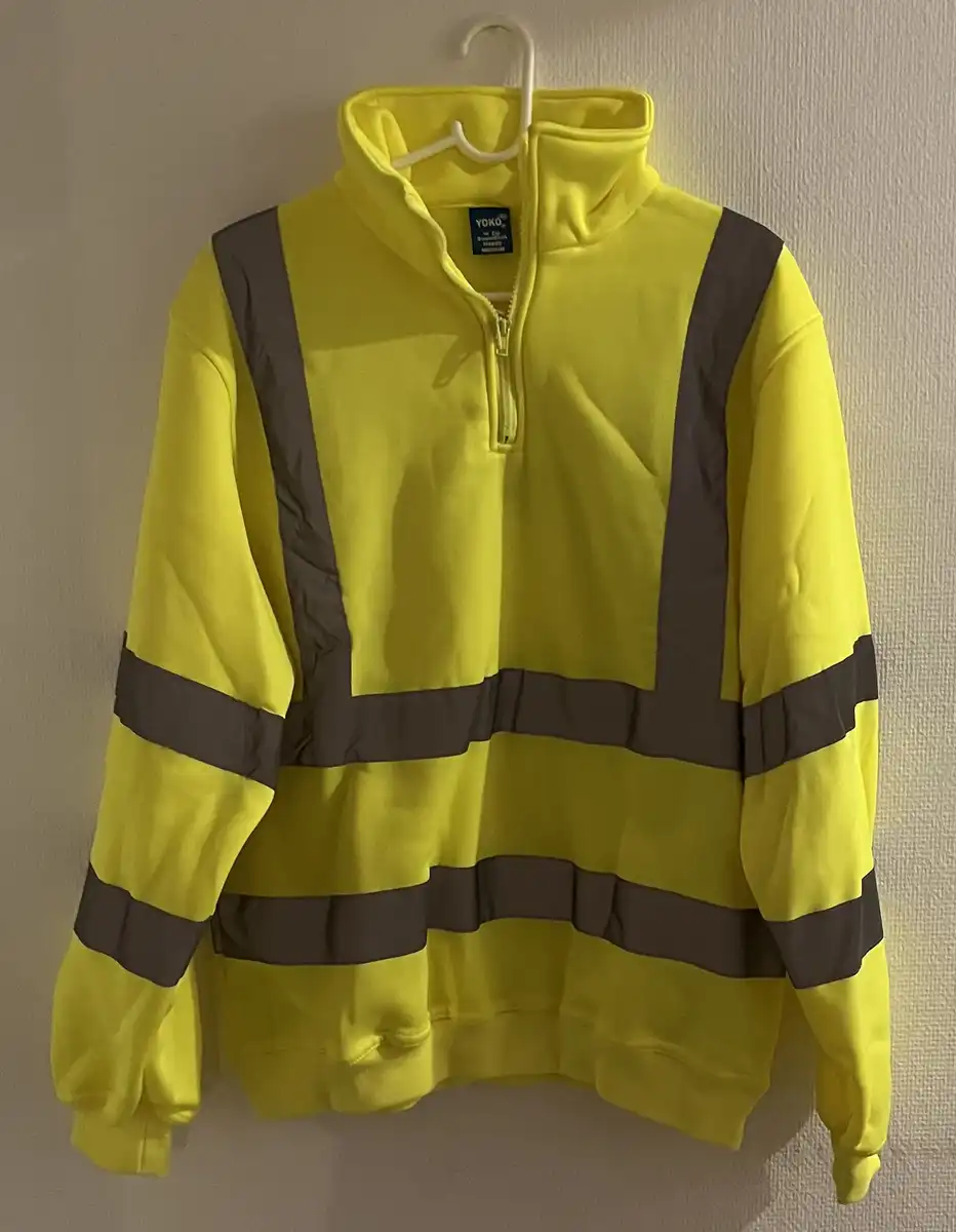 YKK06 - Hi-Vis 1/4 Sweatshirt Zip