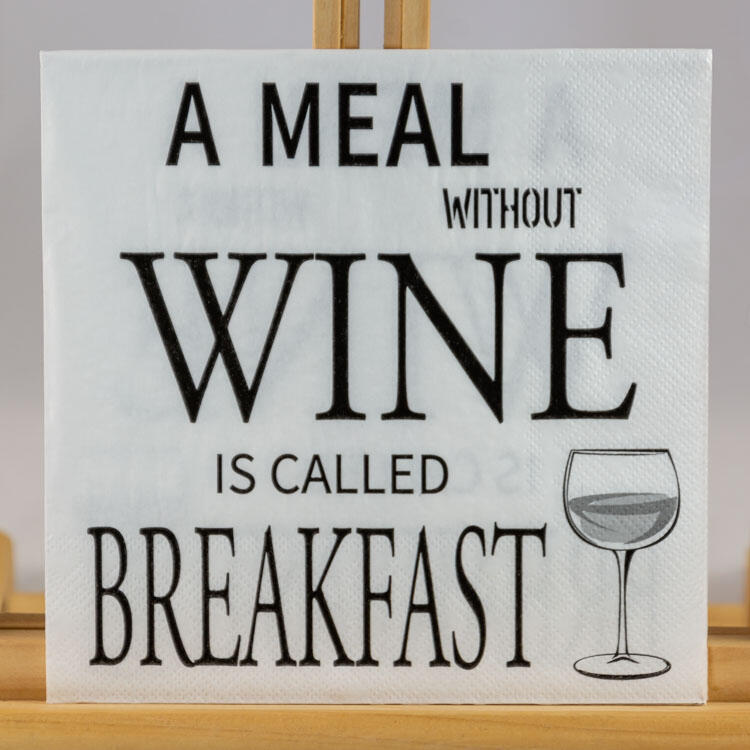 A meal without wine is called breakfast - Serviet