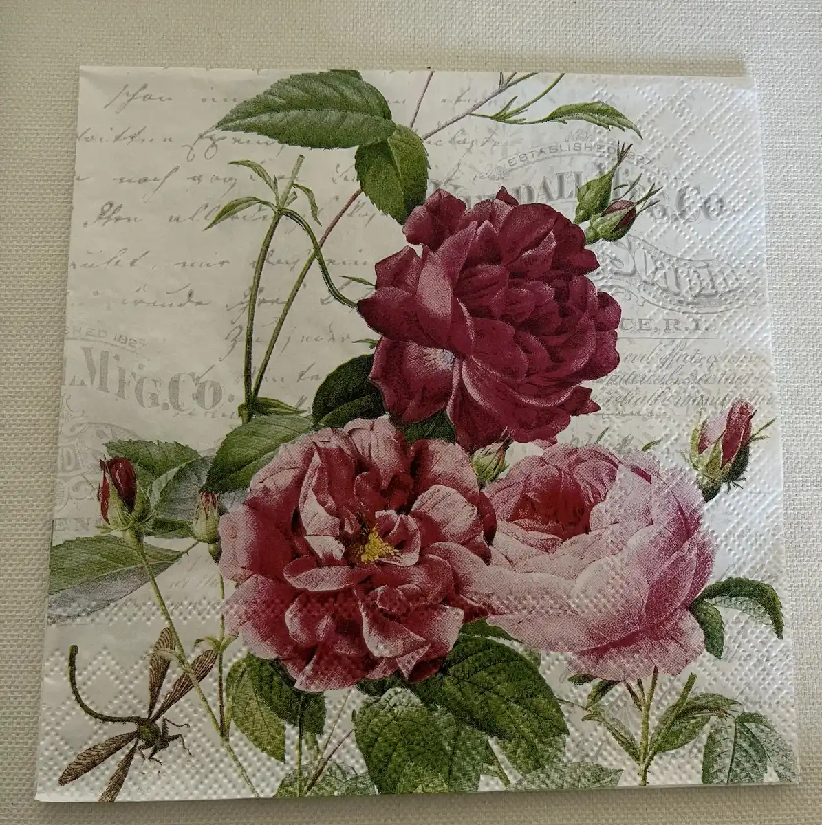 Blomster serviet - S.B.279