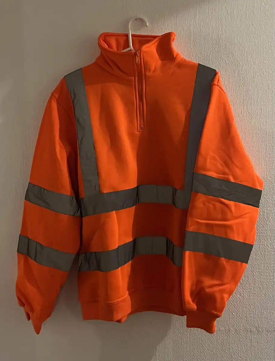 Produkt billede: YKK06 - Hi-Vis 1/4 Sweatshirt Zip