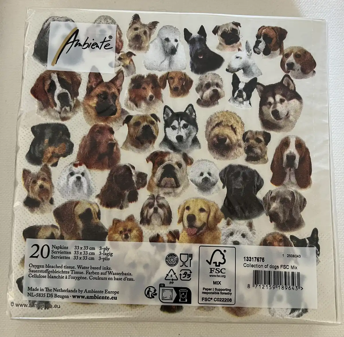 Produkt billede: Hunde serviet - 37