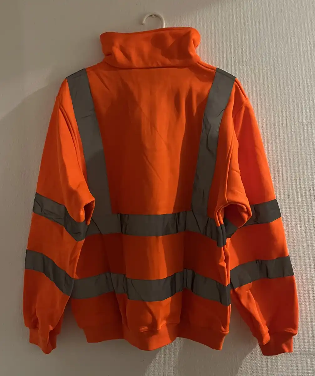 Produkt billede: YKK06 - Hi-Vis 1/4 Sweatshirt Zip